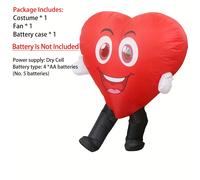 TEMU Conjunto de disfraz inflable de para juegos divertidos para adultos - Adecuado para varios de carnaval, fiestas y de San Valentín - un ventilador y una de baterías (baterías no incluidas)