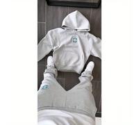 TEMU Conjunto de dos piezas de sudaderas con capucha de moda para otoño e invierno, para el streetwear de , es un outfit de gran venta.