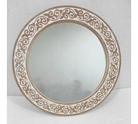 TEMU Conjunto de espejos redondos vintage para pared, espejo decorativo de cristal para salón, baño, - No necesita electricidad, fácil instalación