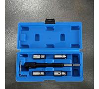 TEMU Conjunto de Herramientas para Cortar y Limpiar Asientos de Inyectores Diésel de Calificación, 5 piezas, con Llave Hexagonal de Ángulo , Adecuado para Mercedes-Benz