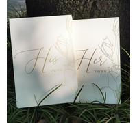 TEMU Conjunto de Libros de Promesas, Libro de Promesas de Boda para Él y Ella, Set de 4, 7.88*5.5 pulgadas, Librito de Boda para Novia y Novio, Suministros de Boda ( Cintas - Colores Aleatorios)