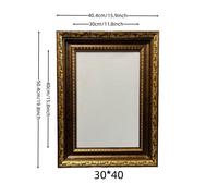 TEMU Conjunto de marcos de pintura al óleo dorada ornamentada con respaldo de lino - Montable en la pared, material de poliuretano, no requiere electricidad