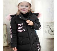 TEMU Conjunto de nieve para niñas, abrigo con capucha larga de moda, tela sin elasticidad, lavable a máquina