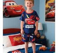 TEMU Conjunto de Pijama de Camiseta y Pantalones de Manga Corta con Tejido Ignífugo de Disney Lightning /Verano/Otoño, Regalo Ideal para Niños - Ropa Infantil