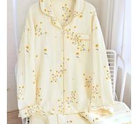 TEMU Conjunto de pijama de larga con estampados de y flores