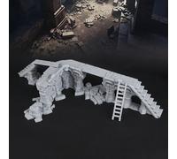 TEMU Conjunto de Ruinado de Fantasía Medieval para DND - Construcción de a de RPG de 28-32mm | Juguete de Plástico para Regalo de Juegos de Mesa D&D & Pathfinder