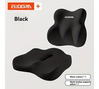 TEMU Conjunto de soporte lumbar y cojín para auto, diseño mejorado con transpirable, para una espalda , elástico que mejora la comodidad sentadas prolongadas, para cualquier asiento, combinación