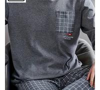 TEMU Conjunto de talla grande para hombre con cuello , con una de poliéster y spandex, con tejido de punto, ideal para usar en todas , talla grande