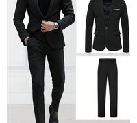 TEMU Conjunto de Traje y Elegante para Hombre, 2 Piezas - Traje y Pantalones Moda para Boda y Fiesta