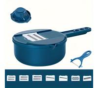 TEMU Conjunto de Triturador Multifuncional para Verduras - Cortador, Picadora y Rallador Manual para Patatas, Zanahorias, Rábanos - Utensilio de de Limpiar Ideal para Uso Doméstico y en Restaurante