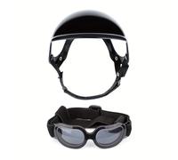 TEMU Conjunto de y Gafas para Perros - Gafas Ajustables de Nailon para Perros que Contra Rayos UV, Viento y Polvo. El para Mascotas con Orificios para es para Viajes al para Perros y Gatos