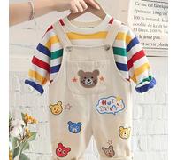 TEMU conjunto de y otoño para niños, que una elegante camiseta y un combo de chaqueta, para ocasiones casuales y deportivas, para exteriores.