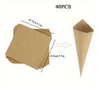 TEMU Conos de de Papel de 40 piezas con Pegamento y Cuerdas de - Perfectos para , , Graduaciones