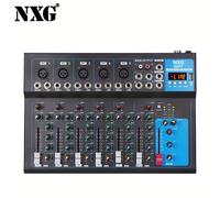 TEMU Consola de digital profesional NXG de 7 , grabación de micrófono, mezclador de DJ, de sonido de escenario, equipo de altavoces.