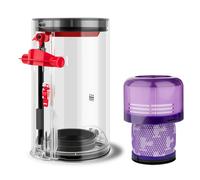 TEMU Contenedor Mejorado Compatible con Aspiradoras Dyson V11, V15, SV14, SV15 y SV22, Diseñado para Números de Parte de Contenedor de Polvo 970050-01 y 965443-01, con Filtro HEPA