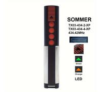 TEMU Control Remoto Funciona para 434.42MHz SOMMER TX03-434-4-XP TX03-434-2-XP Control Remoto para Puerta de Garaje con Código de Rollo 434.42