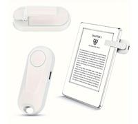 TEMU Control Remoto Inalámbrico Recargable por RF - Volteador de Páginas con Carga USB, Compatible con Dispositivos Inteligentes para Lectura, Fotografía y Presentaciones - Estuche Protector