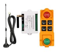 TEMU Control Remoto sin varillas DC12V 24V 36V 4CH con Antena de Larga Distancia y RF 433MHz para Ventiladores