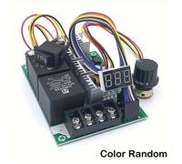 TEMU Controlador de Velocidad Ajustable 60A 0-100 para Motor DIY - Pantalla y Ajuste PWM 10V-55V