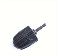 TEMU Convertidor de Portabrocas Sin Llave, Capacidad de 0.8-10mm, 3/8"-24UNF, con Adaptador de Cambio Rápido de Vástago Hexagonal de 1/4", Construcción Metálica