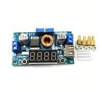 TEMU Convertidor de Voltaje Reductor - XL4015 5A, Regulador de Potencia Ajustable con Voltímetro LED y USB