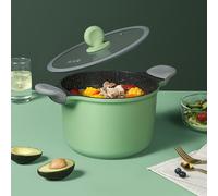 TEMU COOKER KING, 1 Pieza Olla de 4.5L Antiadherente con de Vidrio, No Tóxica, Libre de , Mango Resistente al , Compatible con Inducción y Todas las Cocinas. Accesorios de Cocina, Regalos de Navidad