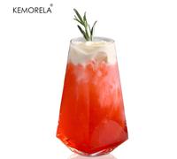 TEMU Copas Geométricas Altas de 500 ml, Set de Cristalería para Cócteles, Diseño Moderno y Práctico, Vasos para Beber Agua, Cócteles, Cerveza,