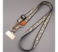 TEMU Cordón ajustable ancho para anti-estrés para teléfono | Correa cruzada para el cuello, antirrobo, fibra de poliéster, unisex, estilo Instagram, adecuado para fundas de teléfonos Apple y