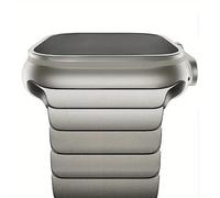 TEMU Correa ajustable de acero inoxidable para for iwatch Ultra 2/1 SE, Series 9/8/7/6/5/3/2/1 - Una alternativa elegante para hombres y mujeres, adecuada para for apple 38 40 41 42 44 45 49mm