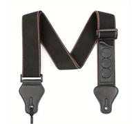 TEMU Correa de Guitarra Cómoda Portapúas - Ajustable, Tela Antideslizante y Extremos de Cuero Sintético Duradero para Guitarras Acústicas, Eléctricas y