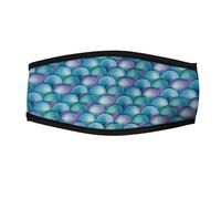 TEMU Correa de neopreno para el cabello de hombre con cubierta de máscara trasera de capa y espejo - Ajuste ergonómico para natación, surf - Colores surtidos (Azul, Rosa, )