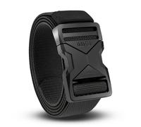 TEMU Correa de Nylon para Hombre con Rápida, Cinturón Elástico con Hebilla Resistente y Ajustable Táctico para Trabajo, Casual y Exteriores