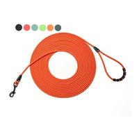 TEMU Correa para Perro Redonda de Calidad Antienredos de 6mm - Naranja de Visibilidad con Mango Ergonómico, Cuerda y Duradera para Pasear al , Varios Colores Disponibles