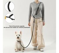 TEMU Correa para Perro Versátil sin Manos - Cuerda de de Nylon Ajustable para el Cuerpo con de Rayas, Ideal para Correr y Caminar, Mango para Todas las Tallas de Perro