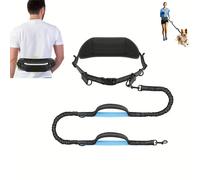 TEMU Correa para perros 3 veces más larga con cinturón ajustable para la cintura: Protege tu espalda mientras paseas a tu perro - Adecuada para razas grandes, medianas y pequeñas - 4 pies de largo