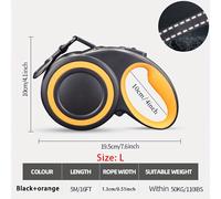 TEMU Correa Retráctil Para Perros De Nylon Reflectante Resistente Para Mascotas De 110 Libras. Diseño Sin Para Pasear Y Correr Con Perros.