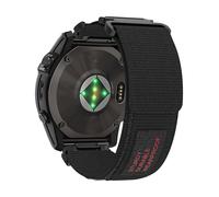 TEMU Correa táctica de 26mm/22mm para GARMIN Fenix 7X 7 7S 6X 6 6S 5X 5S 2 | Bucle de nailon resistente al con cierre desplegable, hebilla de acero inoxidable, y transpirable