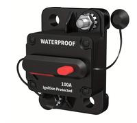 TEMU Cortacircuitos Manual Cuadrado con , 100A, Ideal para Protección de de Encendido en Camiones y Barcos, Sin Batería