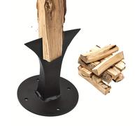 TEMU Cortador de Leña y Encendido para Estufas de Leña, Chimeneas y Fogatas, Cuña Divisora de Madera, para Estufas Pequeñas y Chimeneas, Cortador Manual de Troncos