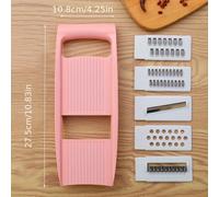 TEMU Cortador manual multifunción de verduras, rallador, cortador de , y , pelador de frutas y manzanas - Utensilio de cocina y divertido con cuchillas intercambiables