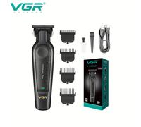 TEMU Cortapelos Profesional para Hombres VGR, Recortadora Eléctrica Recargable por USB para Personal y Uso en Salón - Herramienta para Afeitado y Estilizado de Patillas