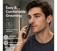 TEMU Cortavellos Nasal Eléctrico Xiaomi para Viaje y Uso Doméstico, Nasal Indoloro con Motor de 6500 RPM, Hoja Magnética y Rápido, Mini Recortadora Portátil con Larga Duración de Batería, - para &