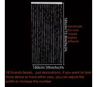 TEMU Cortina de Puerta con Cuentas | de Tejido Plástico, Ajustable, 18 Hilos, Fácil de Limpiar, para Decoración /Oficina, Divisor de Habitación, de Pared