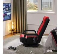 TEMU Costoffs Silla de Piso 360° con 6 Posiciones Ajustables, Bolsa Práctica y Reposabrazos, Silla Plegable para Gaming