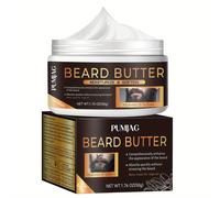 TEMU Creimiento Completo, Mantequilla de Barba Premium - Aceite Hidratante y Suavizante para Más Voluminosas y Fuertes | Acondicionador Hidratante para una Piel y Cabello Saludables | 50g