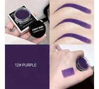 TEMU Crema Aceite para Cejas Colorida, Delineador - Tinte de Cejas de Larga Duración y Resistente con Cepillo de Punta en Marrón (Cejas Tintadas) Ideal para Uso Diario o Cosplay