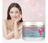 TEMU Crema Bioidéntica de Estrógeno, Crema para el Cuidado del Estado de Ánimo de la Mujer, Contiene 258mg de Estrógeno Natural, Cuidado Corporal y Refrescante con Ginseng, 60g/2.11oz