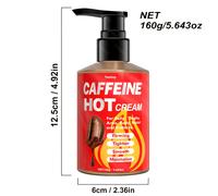 TEMU Crema Caliente de 160g, Crema Reafirmante Corporal con y Colágeno, Hidratante Duradero para y Después del Entrenamiento, Revitalizadora para Cintura, Brazos y Glúteos - Para Mujeres y Hombres