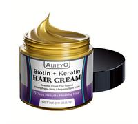 TEMU Crema Capilar de 60g, Mejora la Densidad del Cabello en , Base para un Cabello Más Fuerte y Largo, con Biotina y Queratina, , Regalo para Familiares y , para Todo Tipo de Cabellos