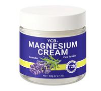 TEMU Crema de Magnesio, cuidado de las articulaciones, contiene lavanda, árbol de té y para una hidratación profunda. Se absorbe fácilmente, tiene una adecuada para todo tipo de piel. 70g/2.5oz